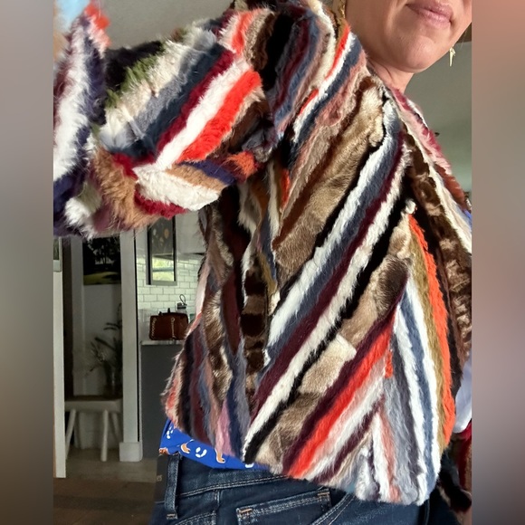 Alice AND OLIVIA FOX 🦊 MINK CHEVERON - Picture 7 of 11